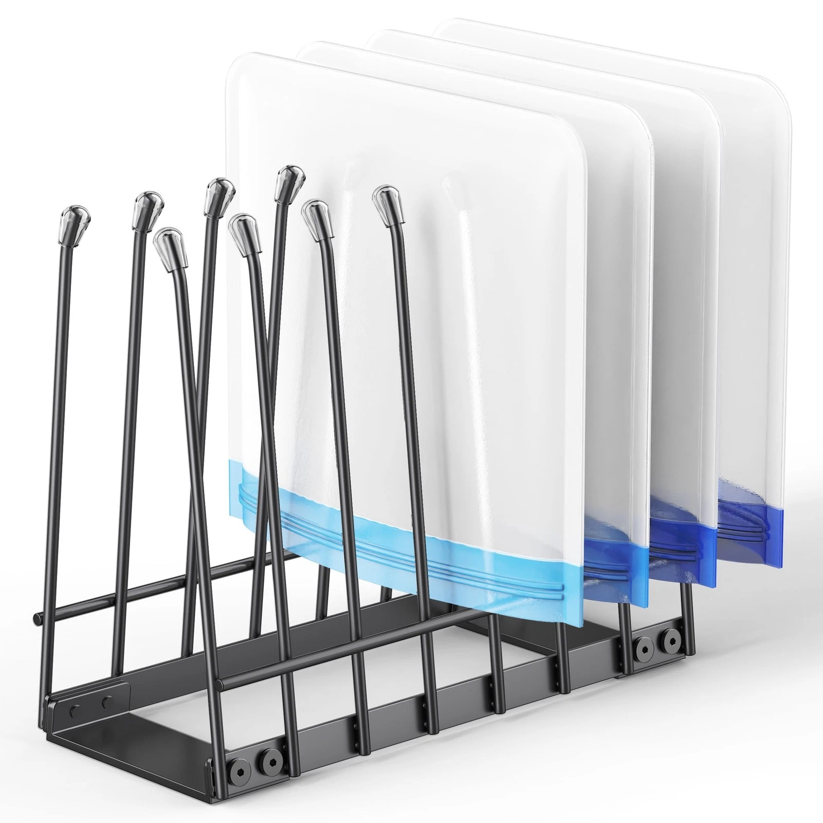 Reusable Bag Drying Rack, Foldable Metal Stand for Reusable Ziplock & Silicon...