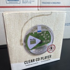 ClearTech Clear CD Player Including Earphones, Portable. New