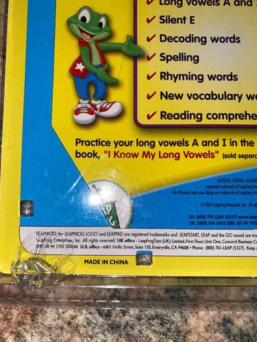 LeapPad Phonics Lesson 6 Cake and Mice Cream Sealed Vtg 2001 Game Pack HTF - Picture 6 of 6
