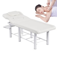 185cm Professional Stationary Massage Table with Backrest for Treatment Table--