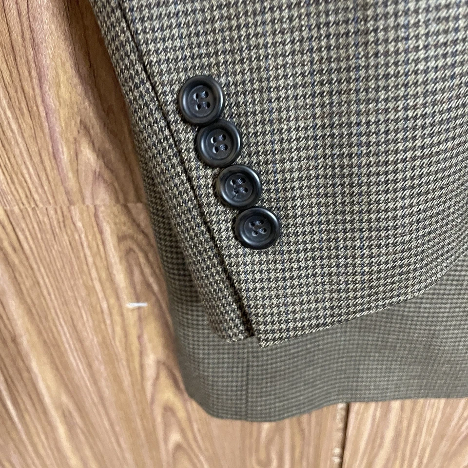 Abrigo Deportivo Joseph and Feiss Dorado Para Hombre 52L Marrón Multicolor 100% Lana Dos Botones Foto 4 de 4