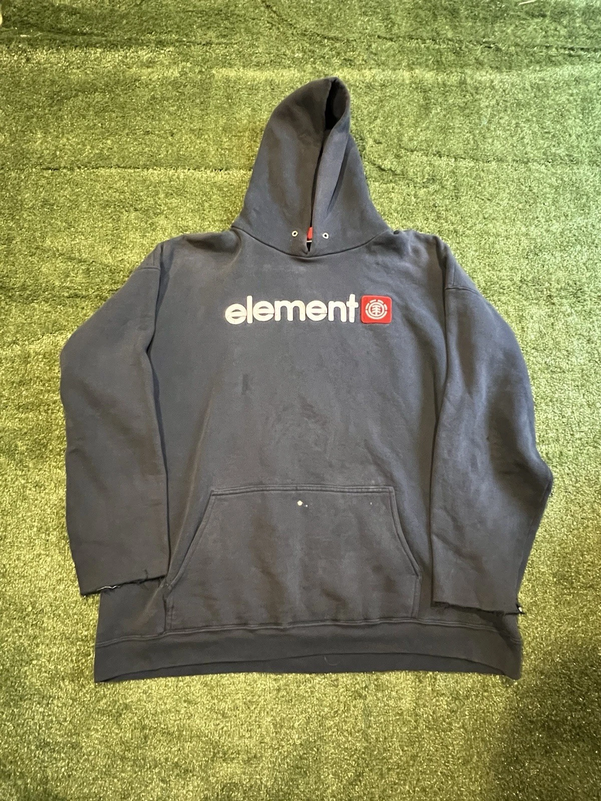 Vintage Y2K Element Skateboards Hoodie Bam Margera Faded Distressed Rare