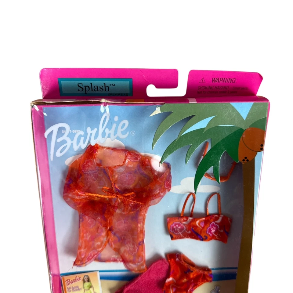Barbie Fashion Avenue Splash Resort Conjunto de Trajes de Baño #53986 Mattel - Nuevo y Sellado Foto 2 de 3