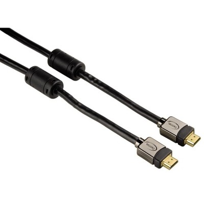 Hama High Speed HDMI Kabel 5m Vergoldet 3D HDTV 10,2Gbit/s für TV Monitor PC