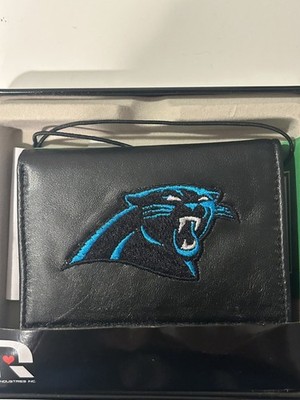 Carolina Panthers Embroidered Leather Tri-Fold Wallet New Rico Industries