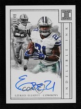 2018 Panini Impeccable Indelible Ink 26/49 Ezekiel Elliott #II-EE Auto 0uj6