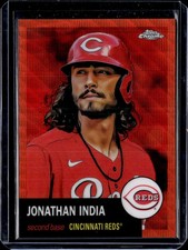 2022 Topps Chrome Platinum Anniversary Jonathan India #276 Red Toile 16/25