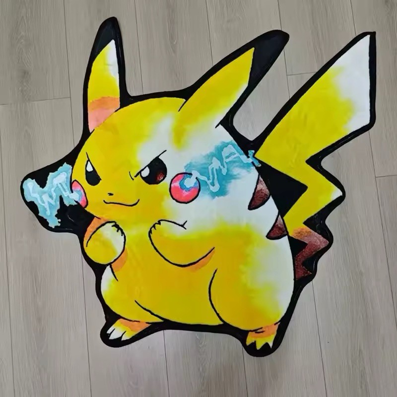Alfombra Pokemon Pikachu 80cm Gamer Gaming Salón Decoración Anime Manga