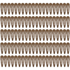 100Pcs Snap Hair Clips, 2 Inch Bend Hair Clips, Metal Barrettes, No Slip Cute S