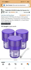 *3* Pack HEPA Replacement V10 Filter for Dyson V10 SV12 Part No. 969082-01