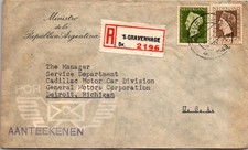GOLDPATH: Netherlands cover 1949 to USA registered CV931_P26