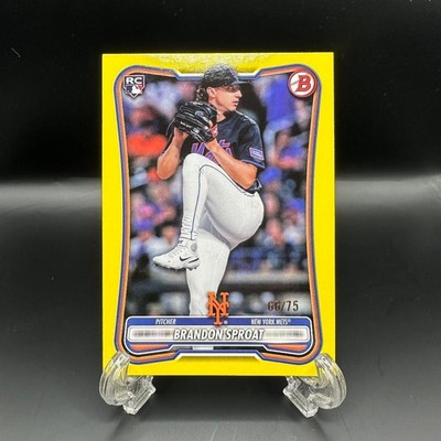 2026 Bowman Brandon Sproat Yellow Rookie 66/75 New York Mets
