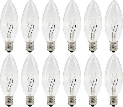 Creative Hobbies  Replacement Light Bulbs for Electric Candle Lamps, White 