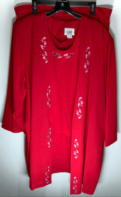 X-Land Dolce vintage 90s red suit set size 3x