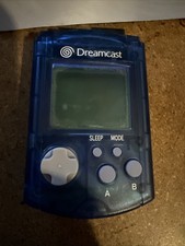 SEGA Dreamcast VMU Blue Clear Memory Card HKT-7000 
