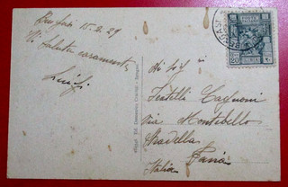 A.O.I. cartolina di Bengasi Suk El Diam viaggiata 15/02/1929