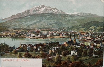 AK Luzern und der Pilatus- Schweiz -ca 1910 - Nr 1500