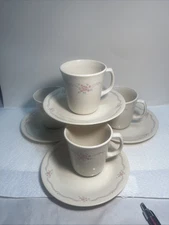 Corelle, Corning English Breakfast 4 Sets Cups And Saucers 576