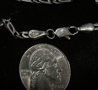 Artisan Sterling Silver 925 NECKLACE Unusual Large Link Flat Chain 21” Mexico — photo 7