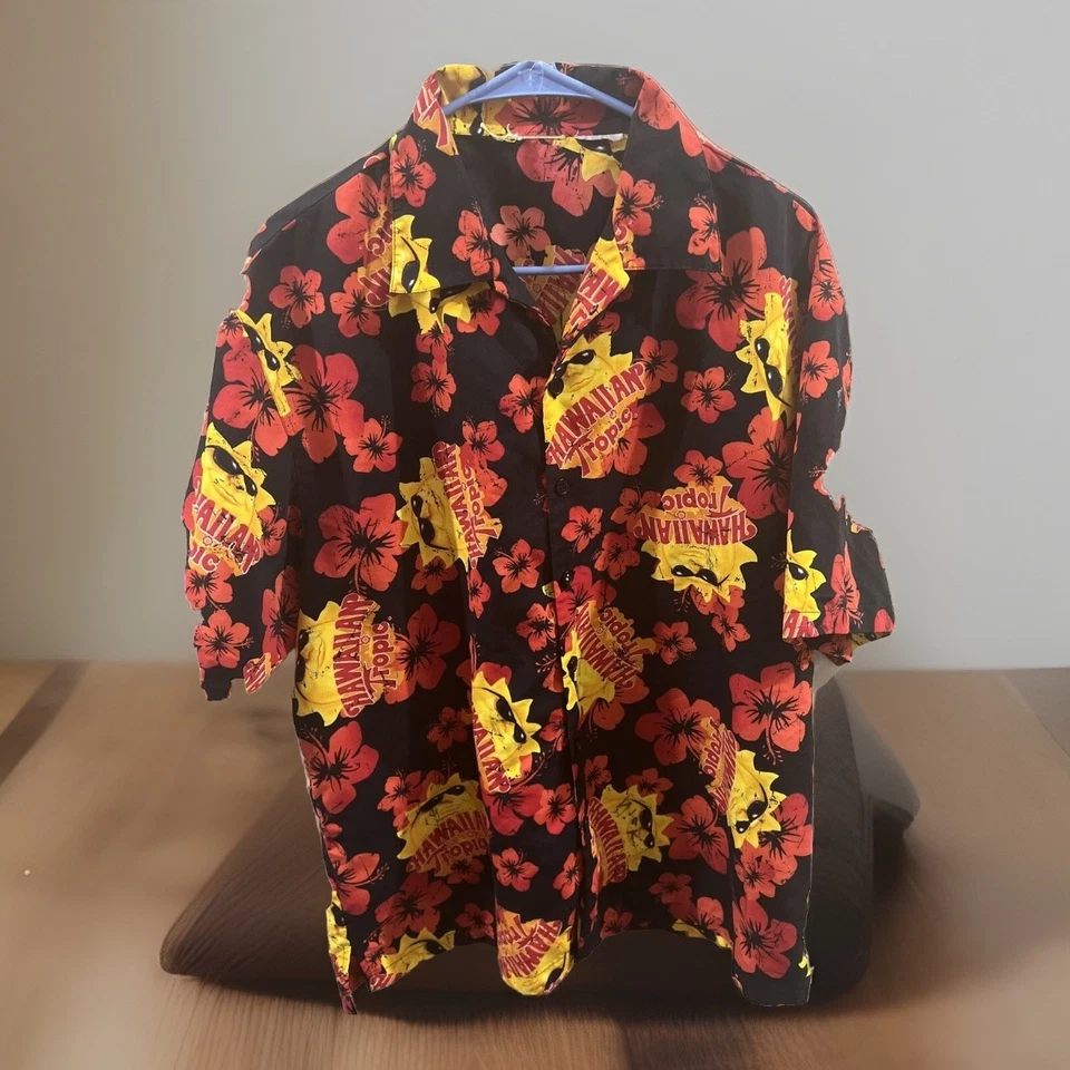 Hawaiian Tropic Beach Wear Oil Suntan Yellow Aloha Shirt Coconut Lotion 2XL - Image 2 of 4