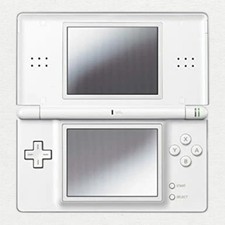 Nintendo DS Lite Handheld System Headphone Jack Wi-Fi Capability Crystal White
