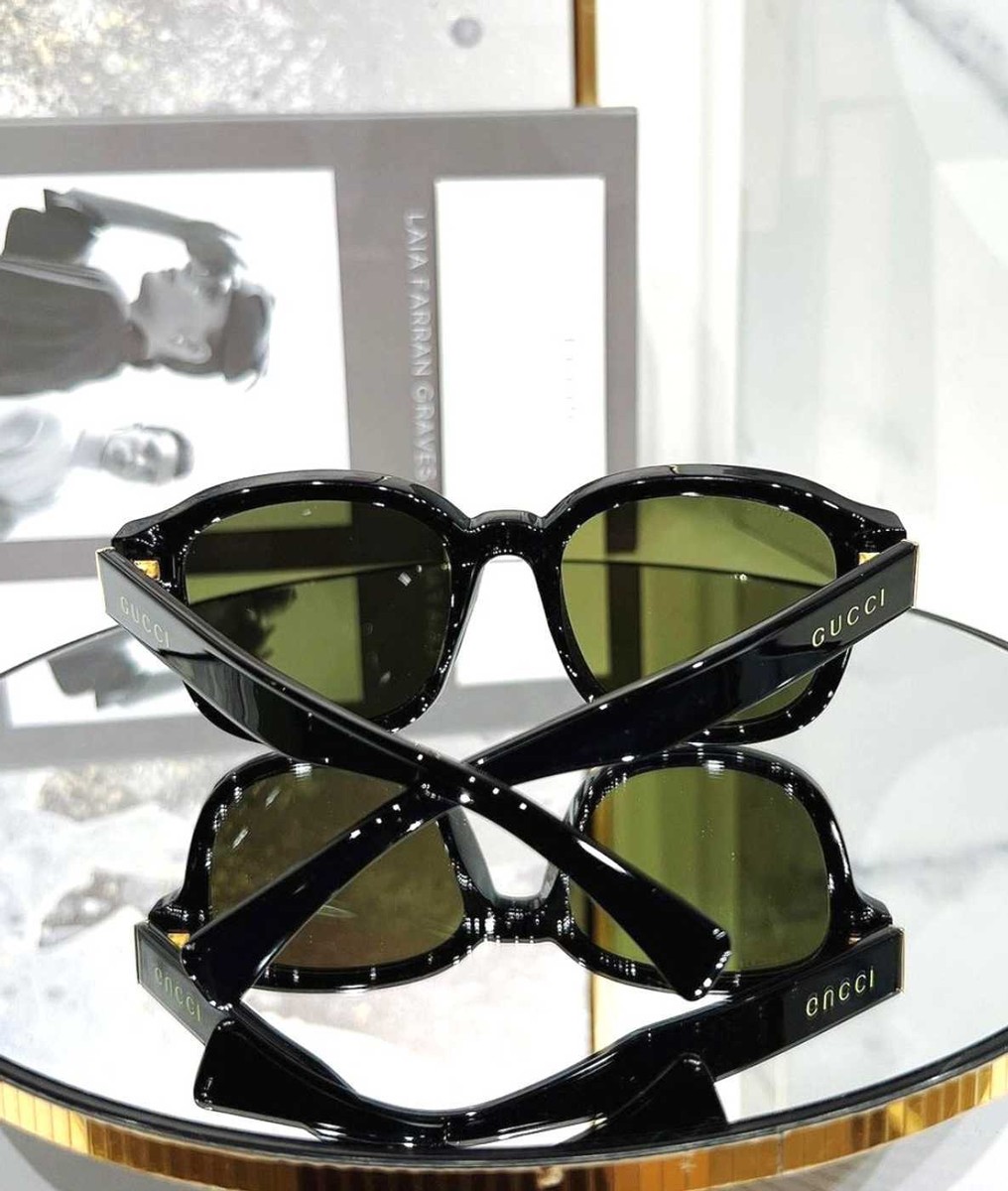 NEW Gucci GG1140SK-002-54 Black Sunglasses