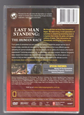 National Geographic-Last Man Standing-The Human Race DVD (Brand