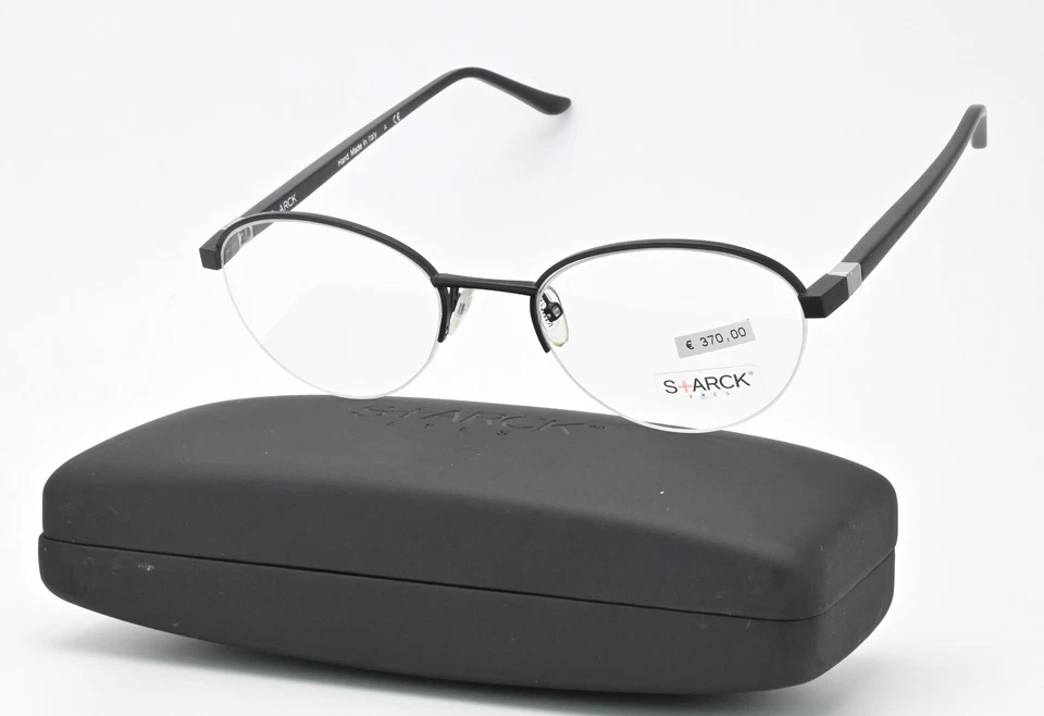 Marco de gafas Starck Eyes Mikli RAP7031 AA RC021 sin montura panto ovalado negro mate M Foto 4 de 4