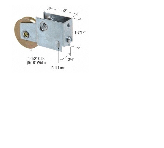 Sliding Glass Patio Door Roller 1-1/2" Steel Ball-Bearing Prime-Line D1608