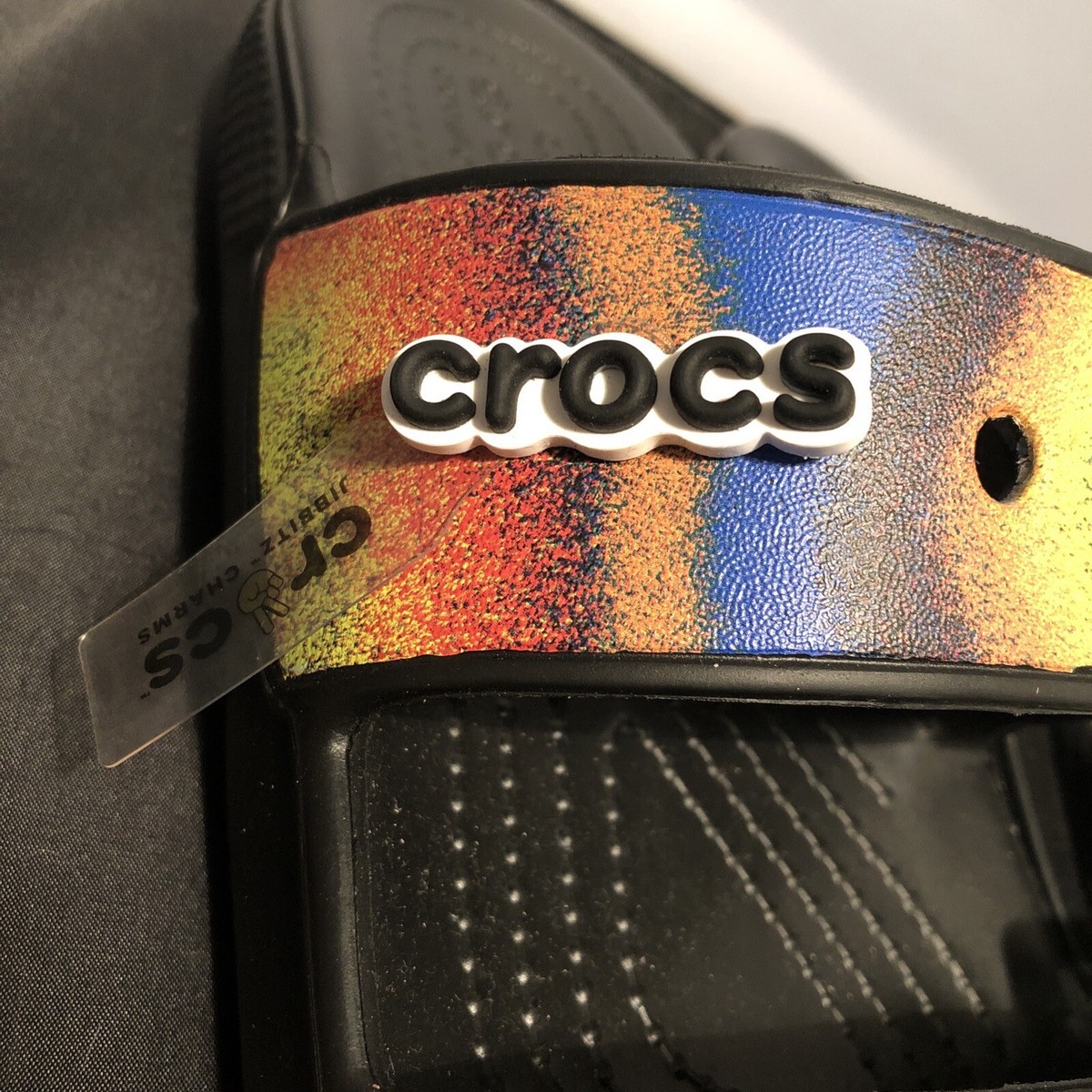 NEW CROCS Classic SPRAY DYE SANDAL Two Strap Slide Size 11 Men’s Crocs Classic Tie Dye Two Strap Sandal Slide | Mercari main image 4