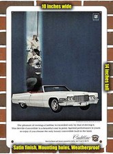 Metal Sign - 1969 Cadillac Deville Convertible- 10x14 Inches