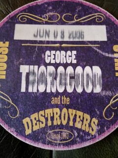 George Thorogood and the Destroyers backstage Crew Pass unused sticky type.