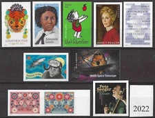 USA 2022 10 diff. MNH ***NO DIE CUTS***