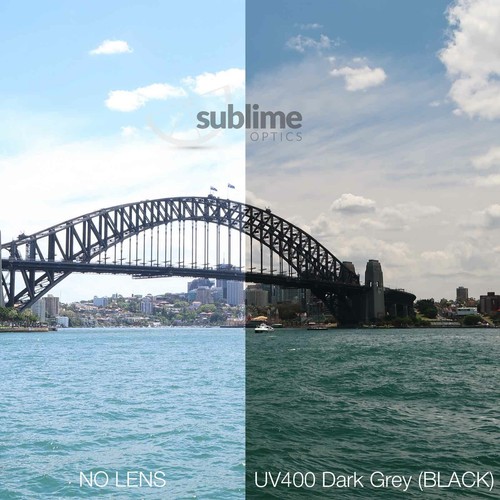 Black NON POLARIZED Replacement Lenses for Ray Ban Clubmaster Oversized RB4175 - Picture 5 of 5