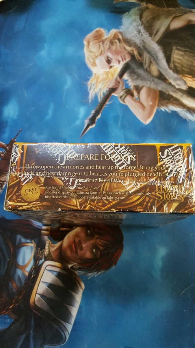 crucible of war first edition booster box FAB Flesh and Blood Unlimited Factory Sealed and allegiances will be forged in the Crucible of War Flesh and blood booster box