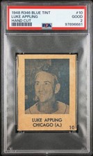 1948 R346 BLUE TINT Luke Appling PSA 2 GOOD (JUST GRADED) Hand Cut #10 White Sox