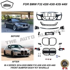 For Bmw 4 Series F32 F33 F36 2014-2019 M4 Style Front Bumper Body Kit Conversion