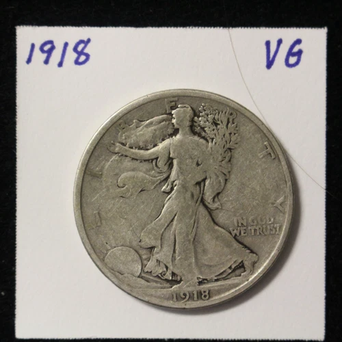 Photo of a 1918-P Walking Liberty Half Dollar from an eBay listing that sold on Jul 16, 2026