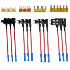 4 Types Fuse Taps - Upgraded 12V Add-a-Circuit Adapter and Fuse Kit2023 New F...