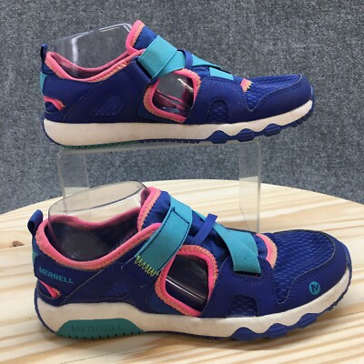 Merrell Shoes Youth 5 M Girls Hydro Free Roam Monarch Sporty Slip Ons Blue Pink