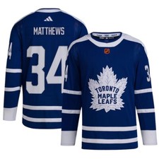 Auston Matthews 2022-23 Toronto Maple Leafs Reverse Retro 2.0 Adidas Jersey XL