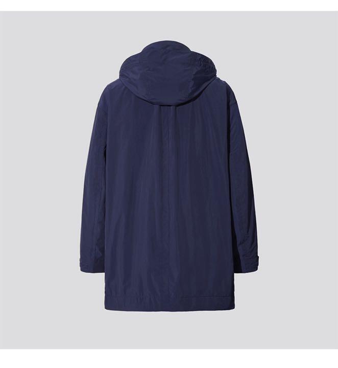 Uniqlo J Oversized Hooded Half Coat Dark Gray L W67cm/L88cm Uniqlo J Oversized Hooded Half Coat Dark Gray L W67cm/L88cm