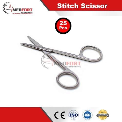 (Set of 25) Spencer Stitch Removal Scissors, Straight 12cm, Premium Quality. - Picture 2 of 4