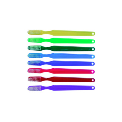 ORALINE ADULT RAINBOW TOOTHBRUSH, 41 TUFT SOFT, 8 ASSORTED COLORS, 144/CASE