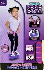 Waddle Jump  Squeak Pogo Hopper Indoor/Outdoor Fun Up to 250 lb Age 3 , Purple