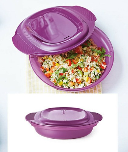 TUPPERWARE PIATTO DA MICROONDE MICRO IN FORMA CUCINARE SANO IN 3 Minuti |  eBay