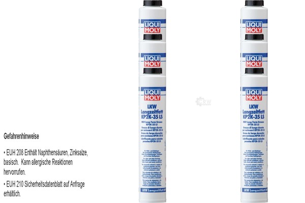 6X Liqui Moly LKW Langzeitfett KP2K -35 Lube Shuttle Schmierfett 400G-image