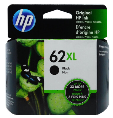 #ad HP #62XL Black Ink Cartridge C2P05AN NEW GENUINE $40.99