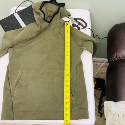 Old Navy Kids Unisex Olive Green Hoodie Active Dynamic 4-Way Stretch Size M(8) - Picture 4 of 6