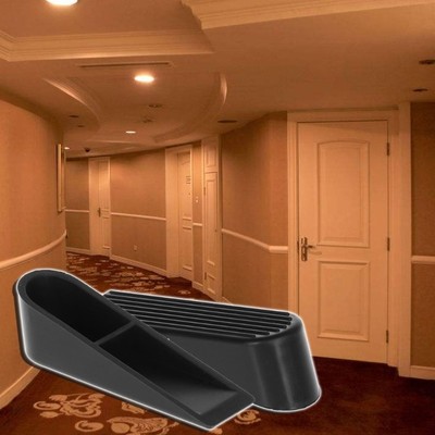 1pc Rubber Wedge Shaped Door Stops Non Slip Buffers Safety Stopper